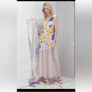 Tadashi Shoji Floral Illusion Cocktail Dress